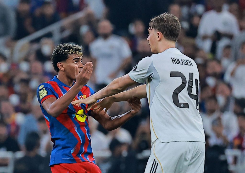 Barcelona vs Real Madrid: Duket for brennhet klassiker 1 Barcelona vs Real Madrid: Duket for brennhet klassiker s35 Lamine Yamal Barcelona og Dean Huijsen Real Madrid